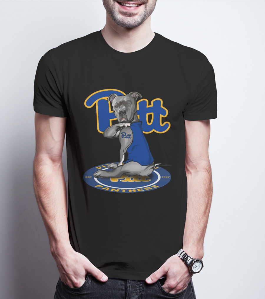 Pitt Panthers 28 Bulldog Logo Est 1787 T-Shirt