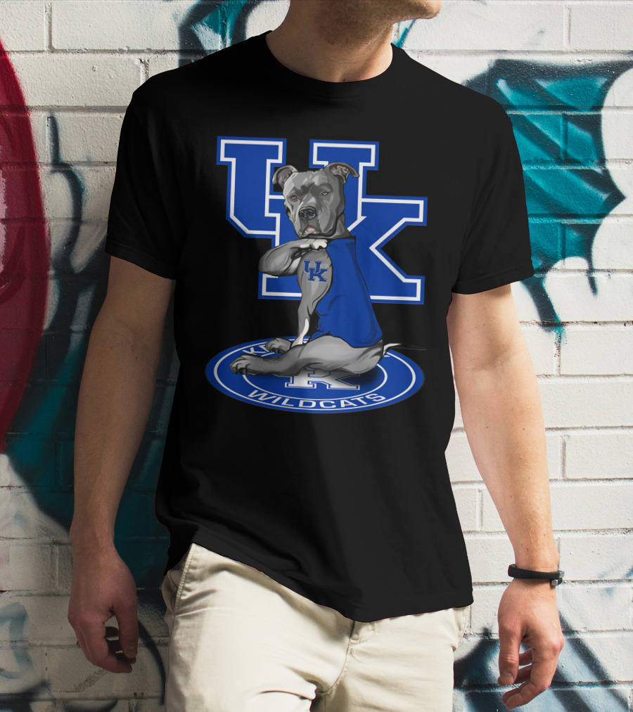 Uk Wildcats Pit Bull Mascot Tattoo Kentucky Wildcats T-Shirt