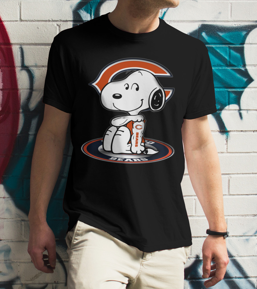 Snoopy Chicago Bears Nfl Fan Art 2006 T-Shirt