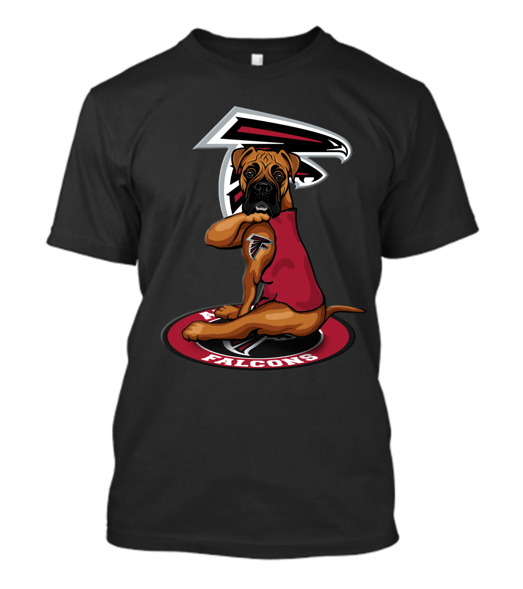 Atlanta Falcons Dog Mascot With Team T-Shirt