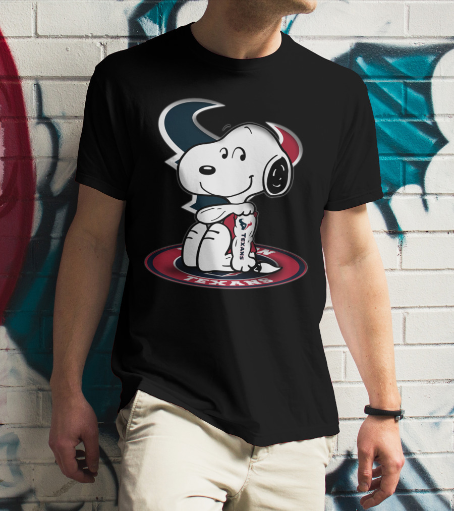 Houston Texans Snoopy Football Fan T-Shirt
