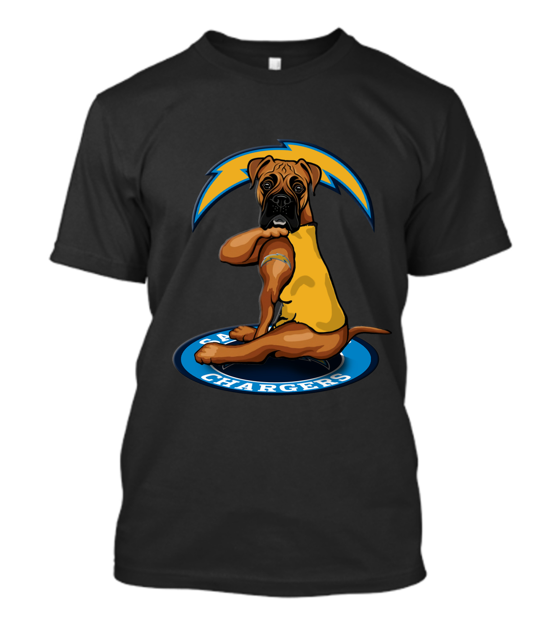 Los Angeles Chargers Dog Football Team Mascot T-Shirt