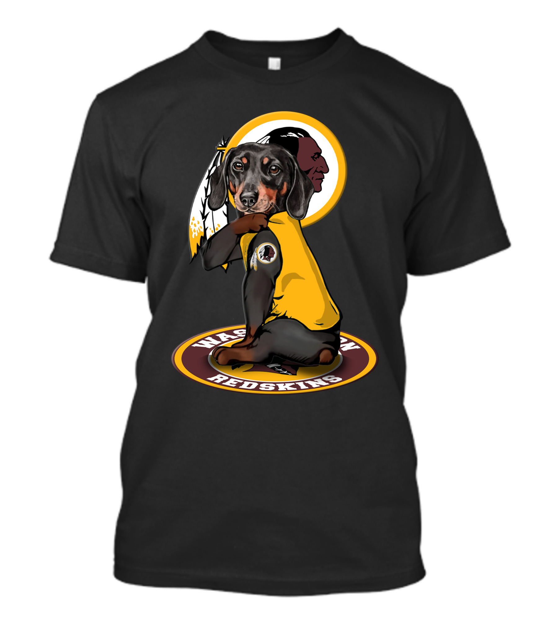 Washington Redskins Dachshund T-Shirt
