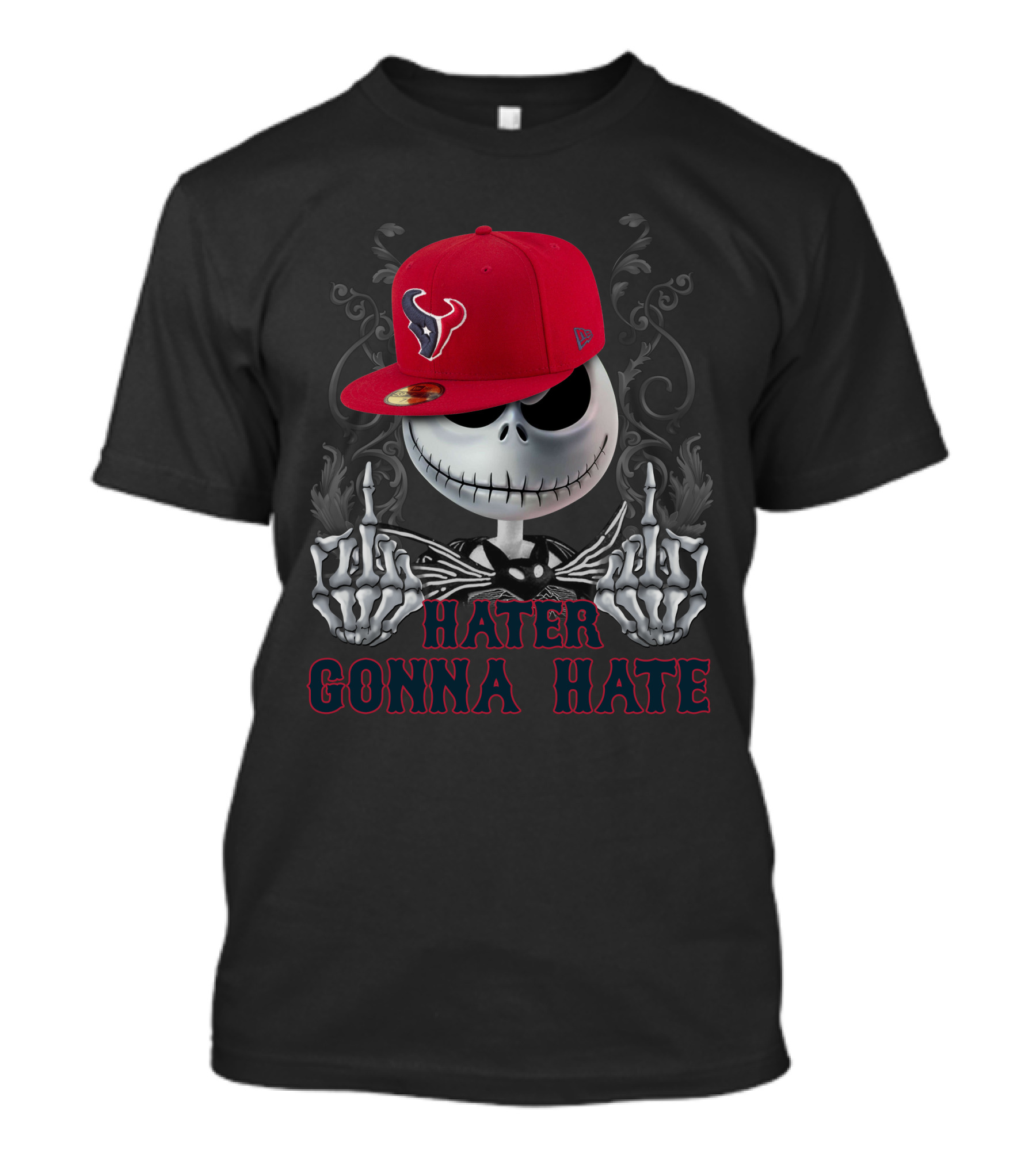 Hater Gonna Hate Houston Texans Jack Skellington T-Shirt