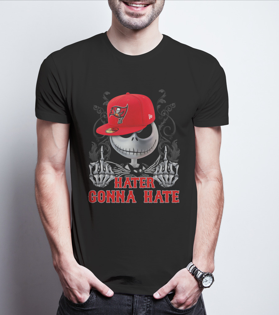 Jack Skellington Hater Gonna Hate Tampa Bay Buccaneers T-Shirt
