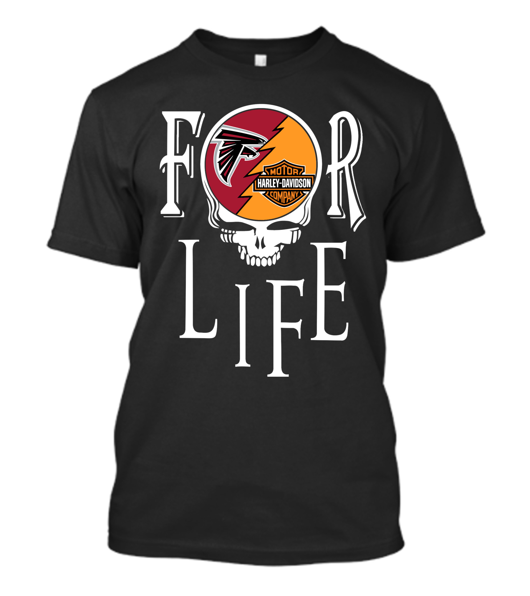 Atlanta Falcons Harley Davidson Nfl For Life T-Shirt