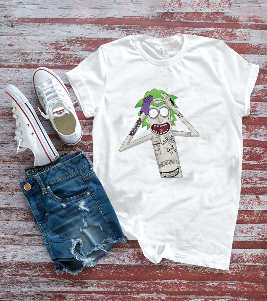Rick Sanchez Wubba Lubba Dub Dub Joker Mashup T-Shirt