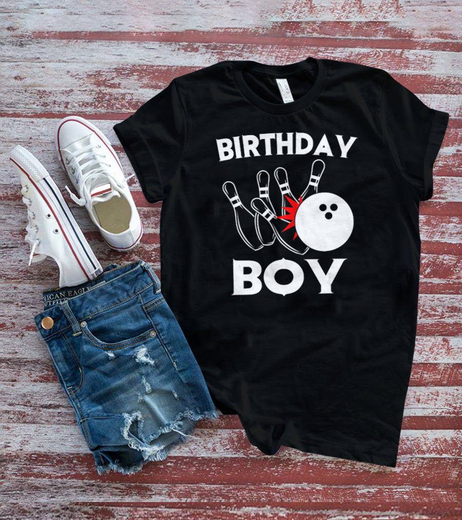 Birthday Boy Bowling Party Fun T-Shirt