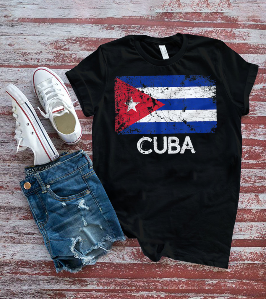 Cuban Flag Vintage Cuba T-Shirt