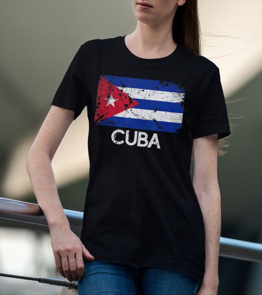 Cuban Flag Vintage Cuba T-Shirt