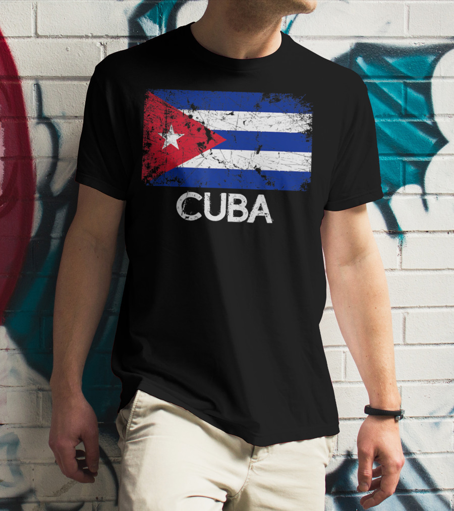 Cuban Flag Vintage Cuba T-Shirt