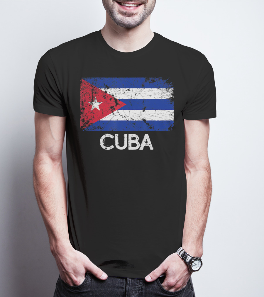Cuban Flag Vintage Cuba T-Shirt