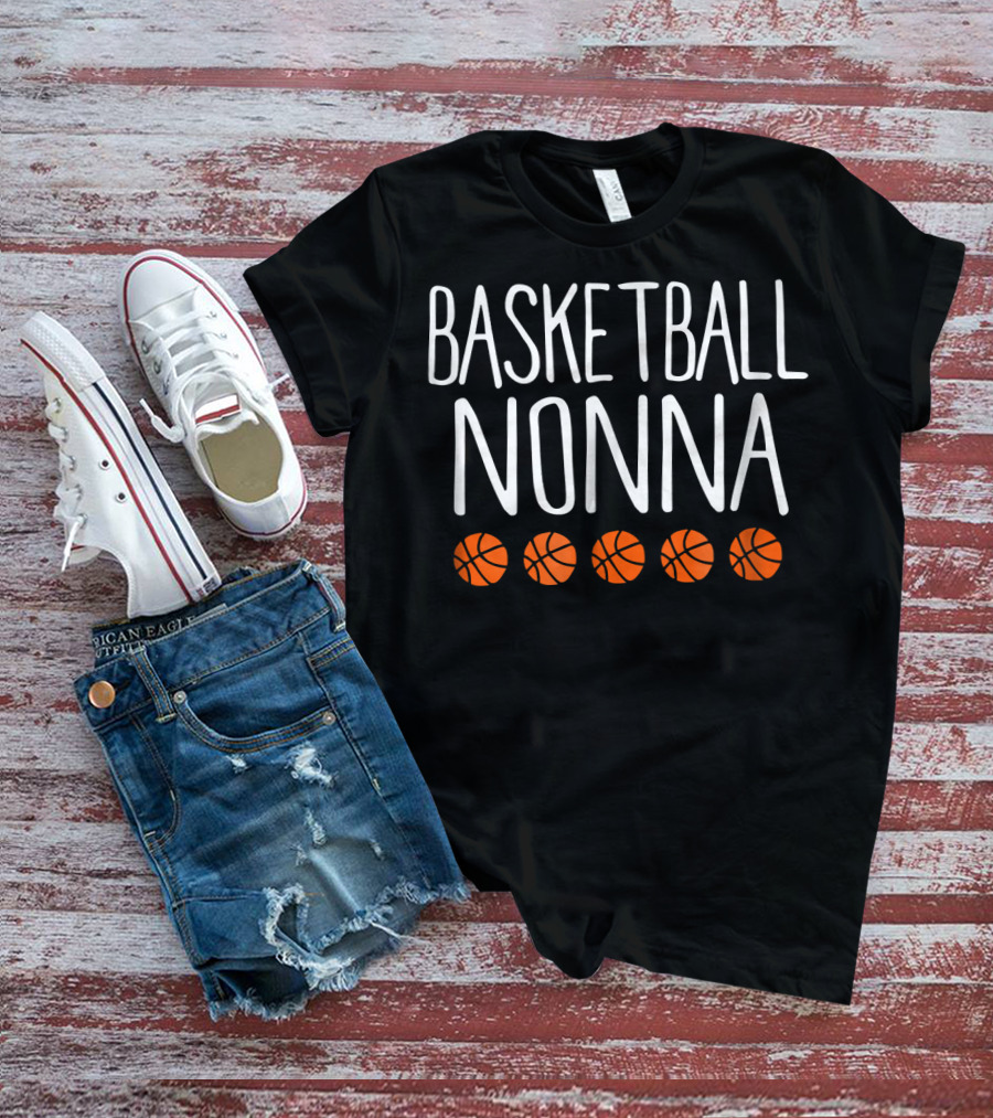 Basketball Nonna Cute Sports Basketball Balls T-Shirt