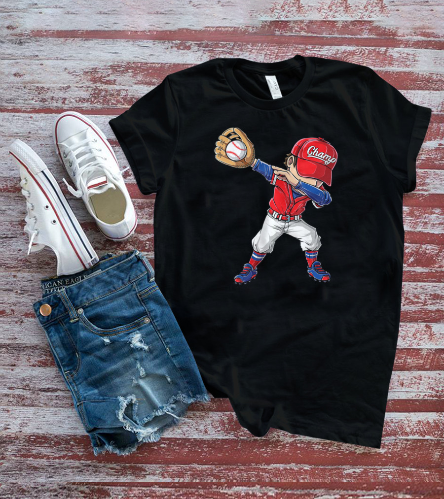 Chango Dabbing Baseball Player T-Shirt