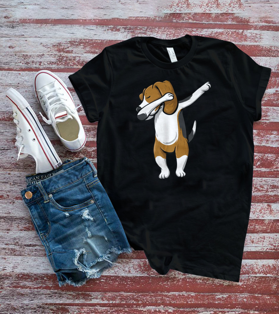 Dabbing Beagle Dog Cartoon Pose T-Shirt