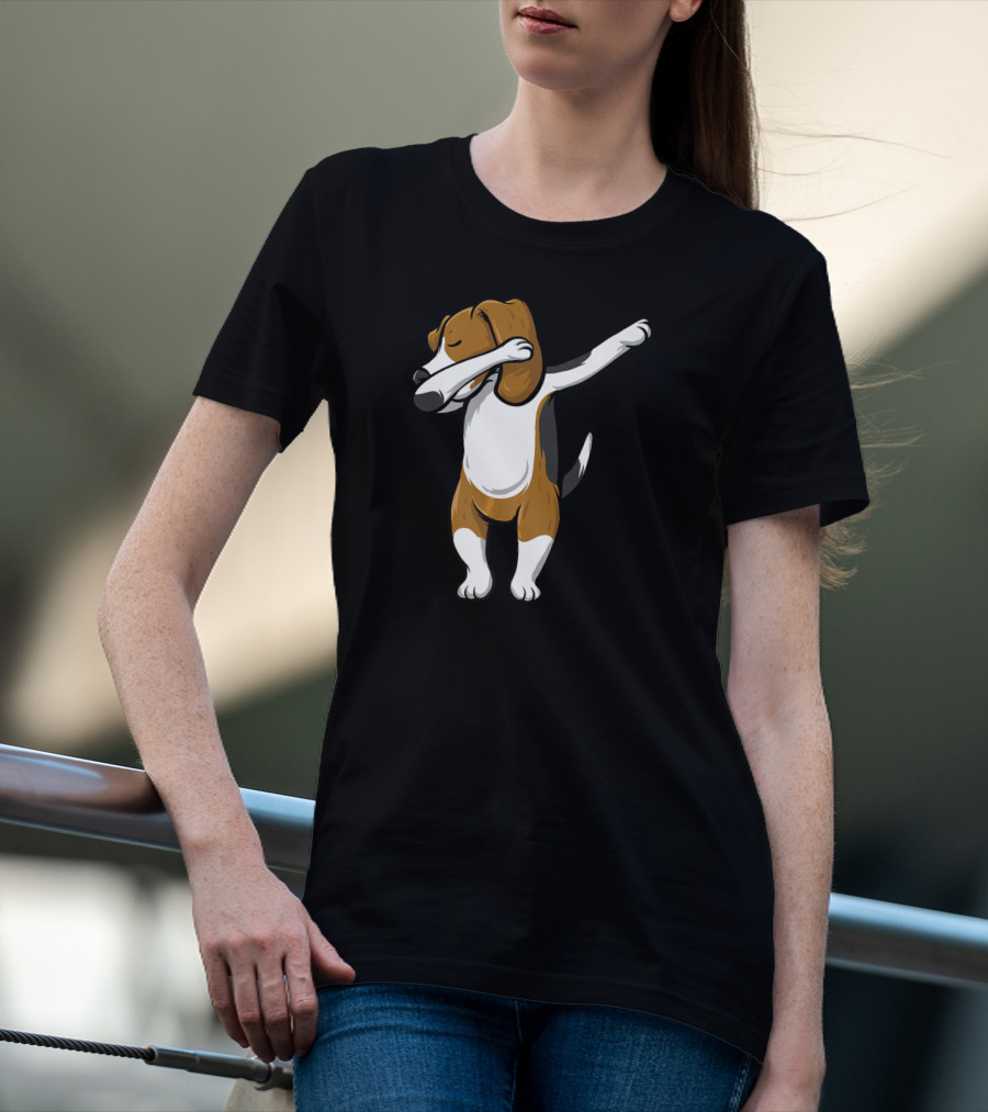 Dabbing Beagle Dog Cartoon Pose T-Shirt