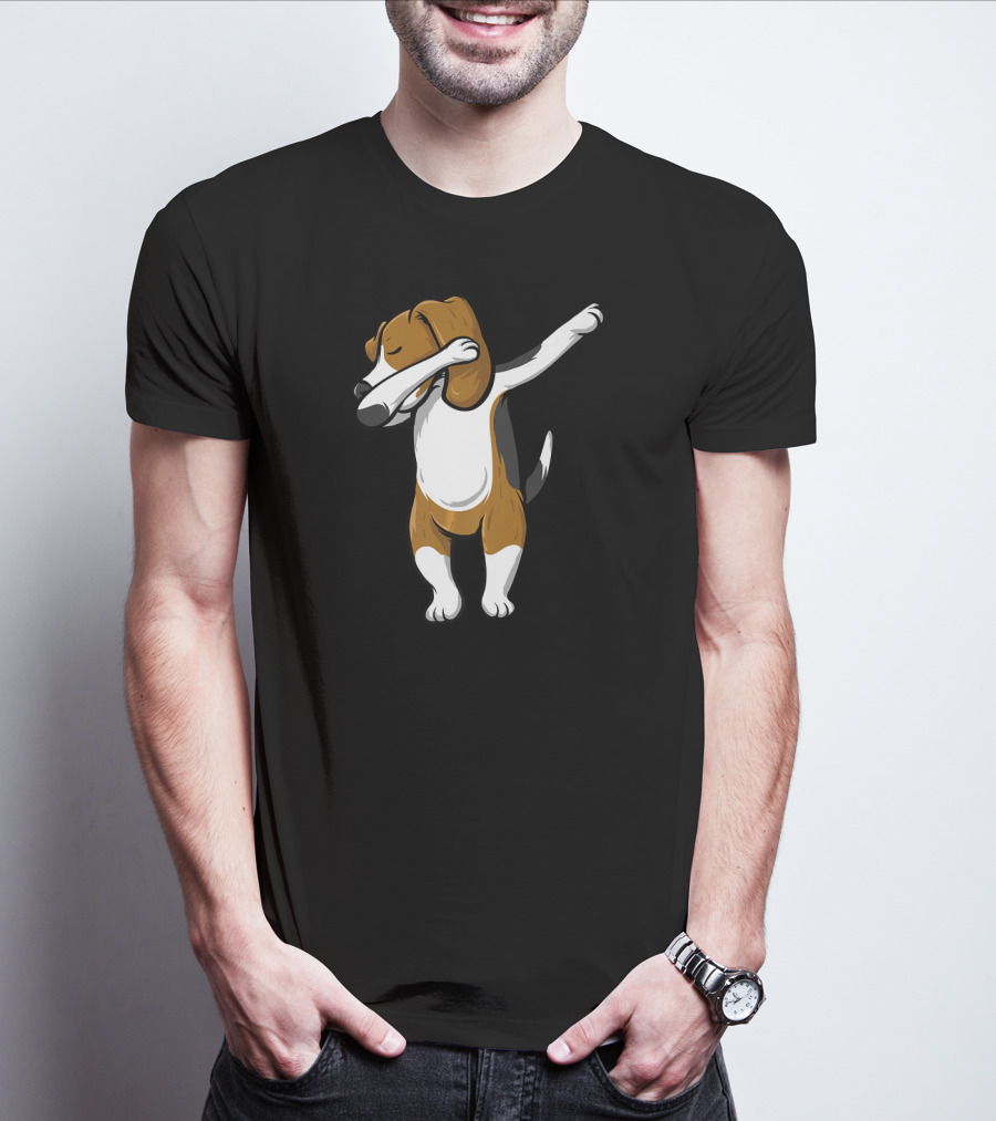 Dabbing Beagle Dog Cartoon Pose T-Shirt