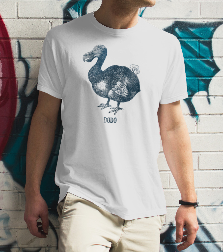Dodo Bird Classic Illustration With Text T-Shirt