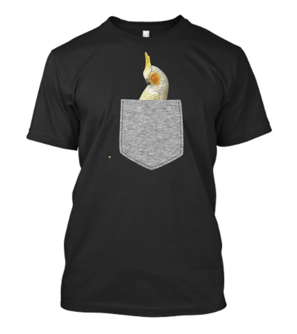 Fake Pocket Cockatiel Bird Novelty T-Shirt