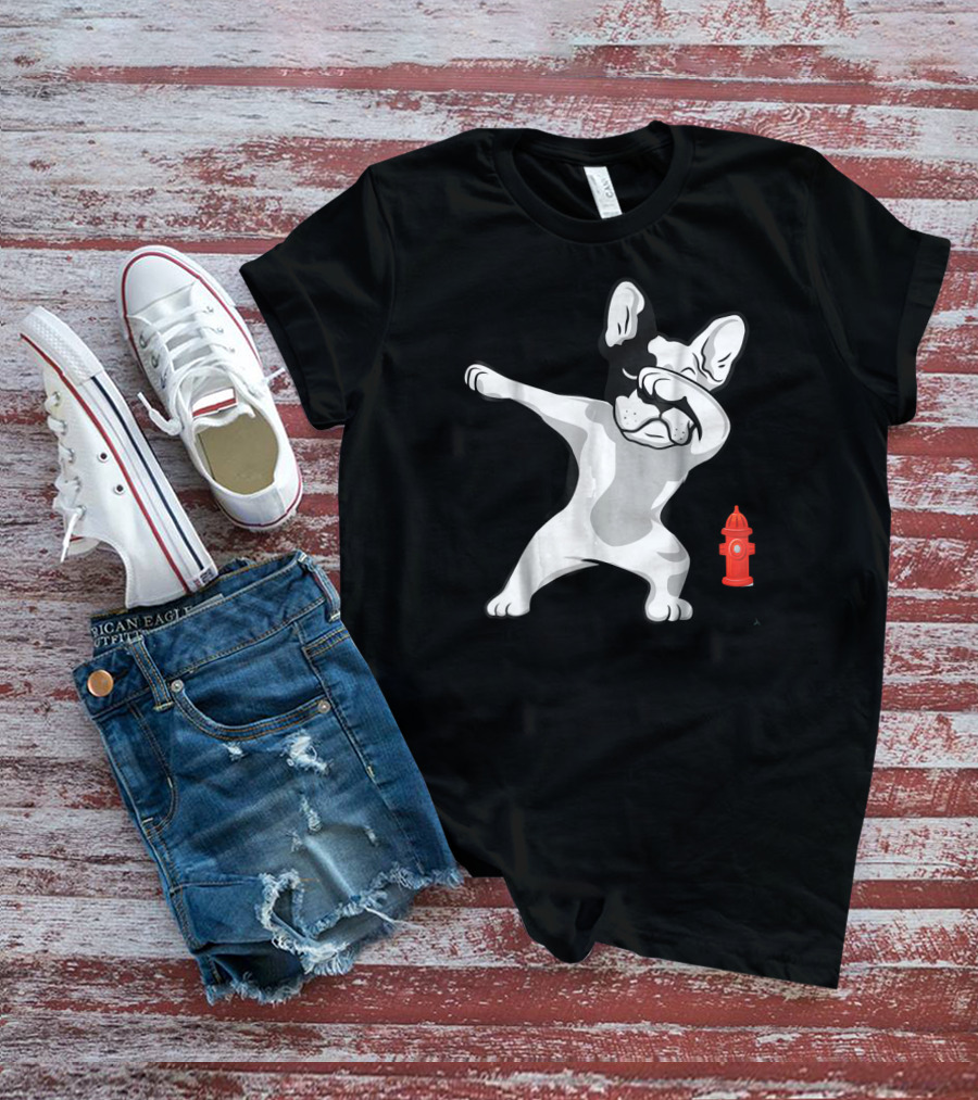 French Bulldog Frenchie Dabbing Lover Puppy Fire Hydrant T-Shirt