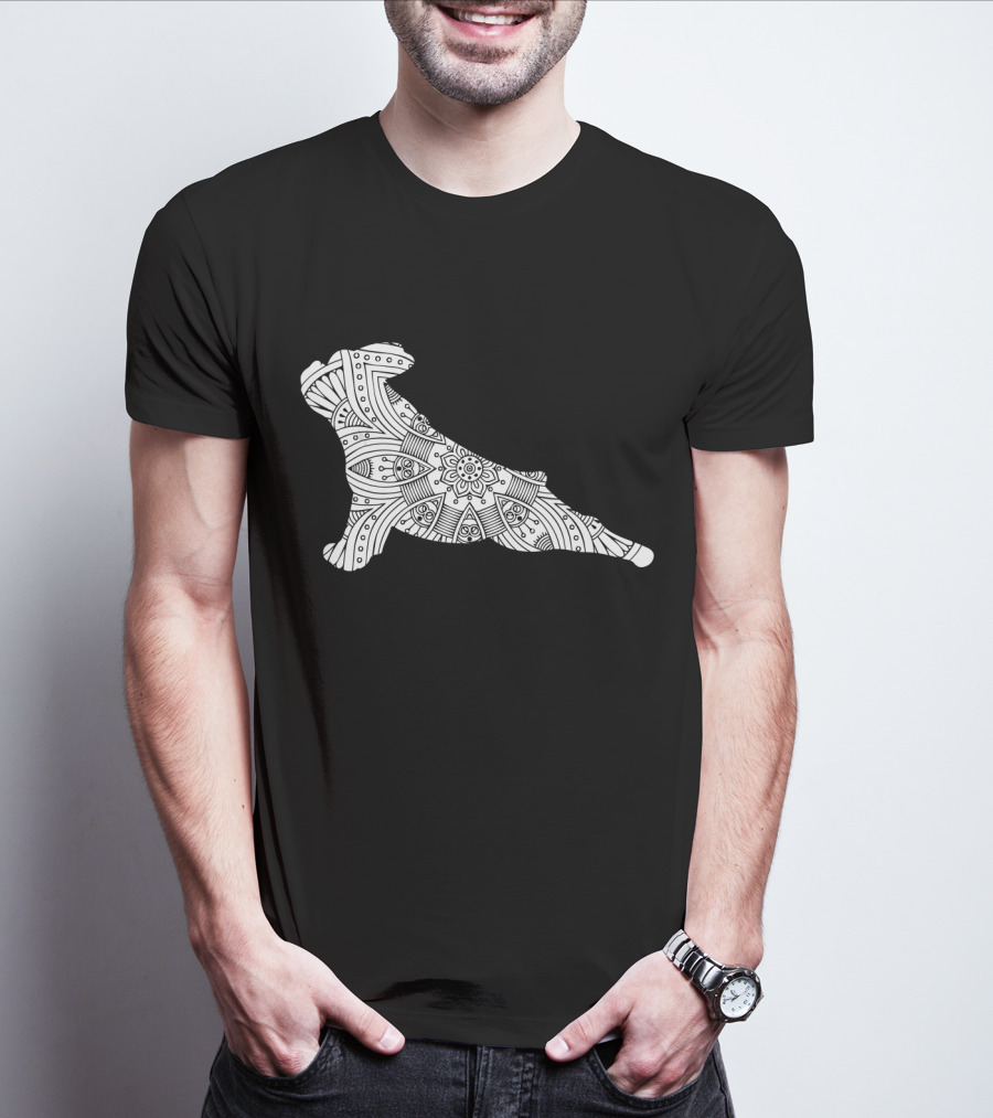 French Bulldog Yoga Mandala T-Shirt