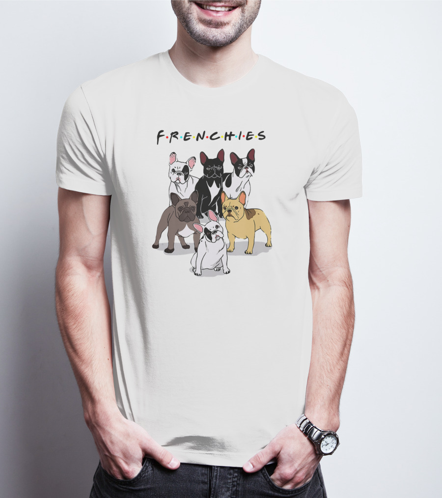 Frenchies Friends French Bulldog Lover T-Shirt