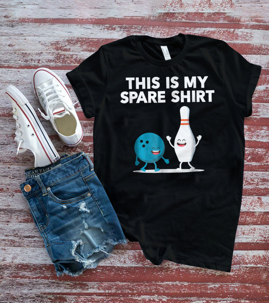 This Is My Spare Shirt Funny Bowling Pin And Ball T-Shirt