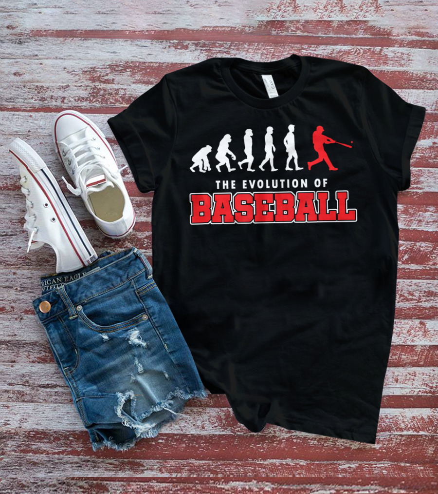 The Evolution Of Baseball Player Swing Progression T-Shirt