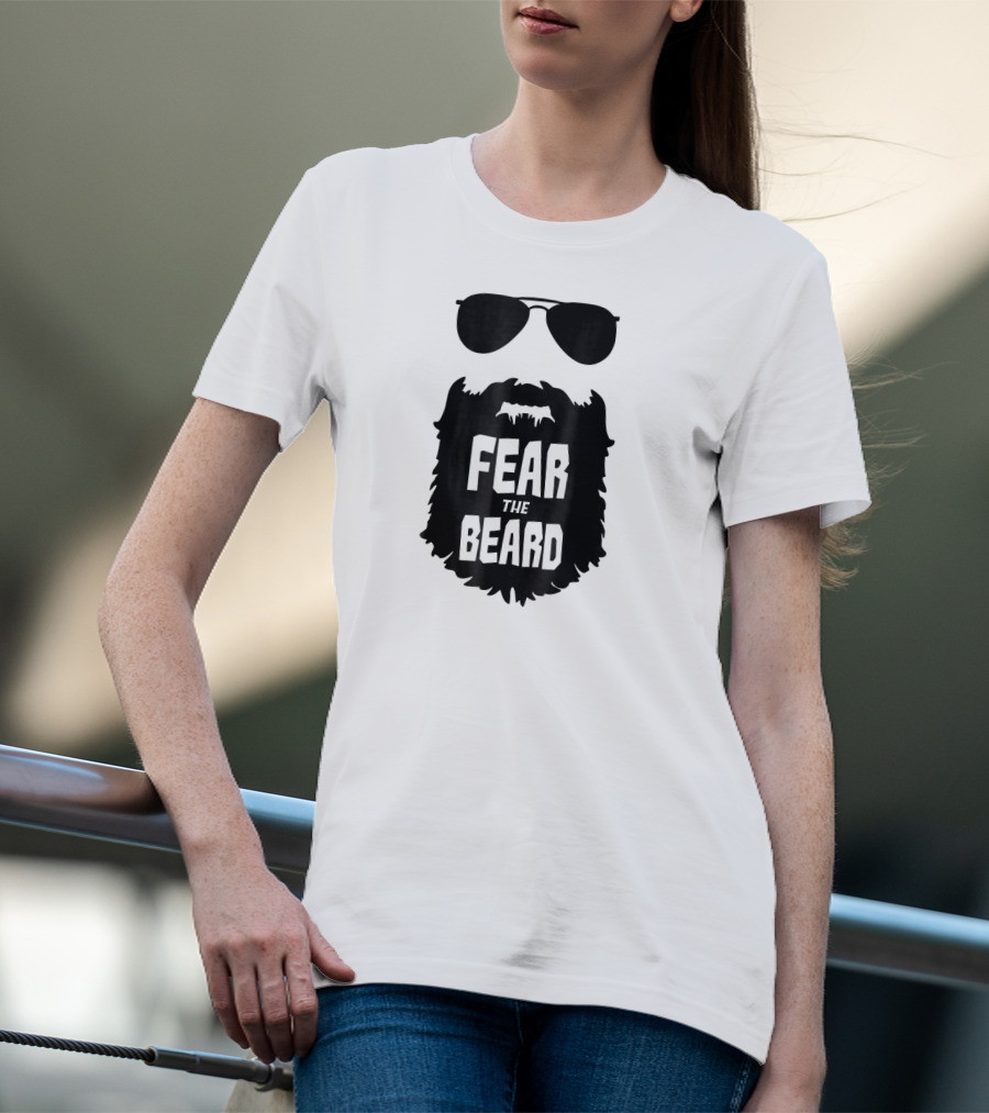 Fear The Beard Funny Sunglasses T-Shirt