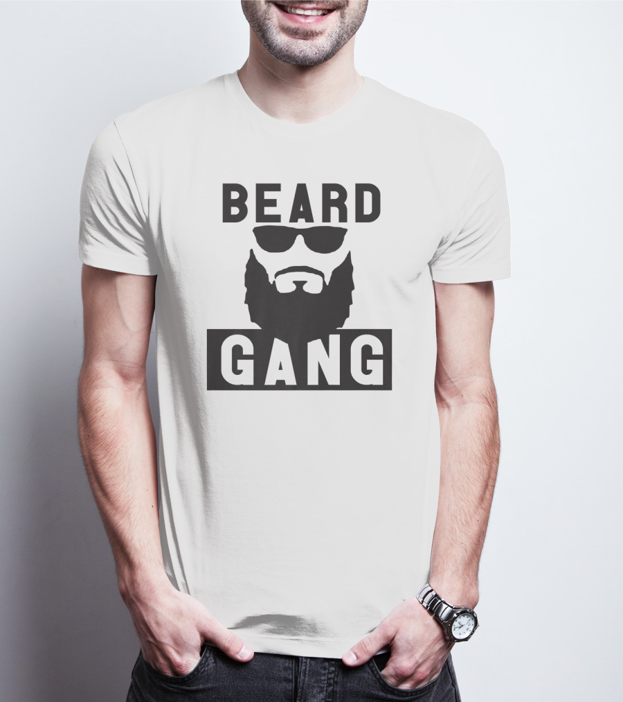 Beard Gang Funny Men's Beard Sunglasses T-Shirt