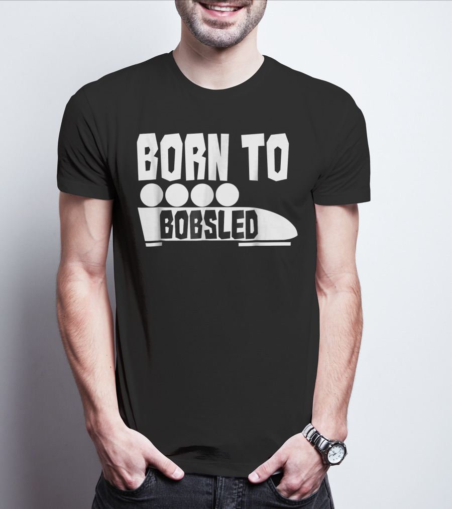 Born To Bobsled Funny Patriotic USA T-Shirt