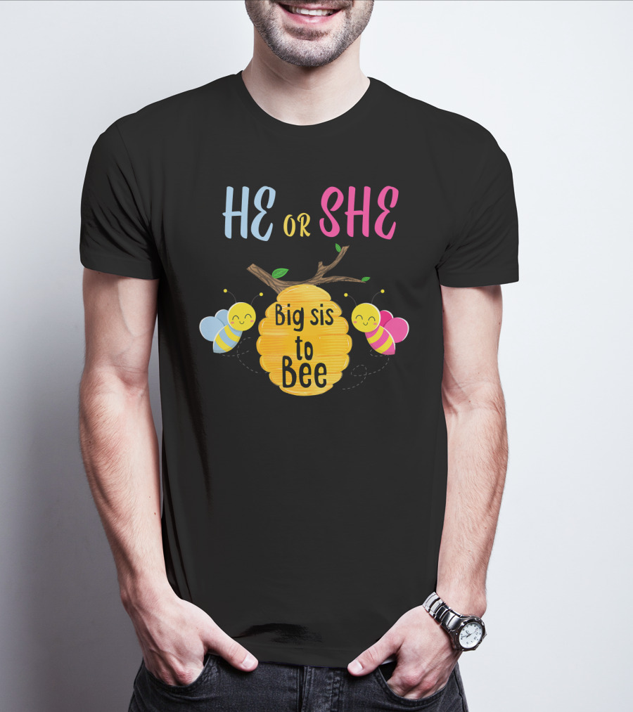 He Or She Big Sis To Bee T-Shirt