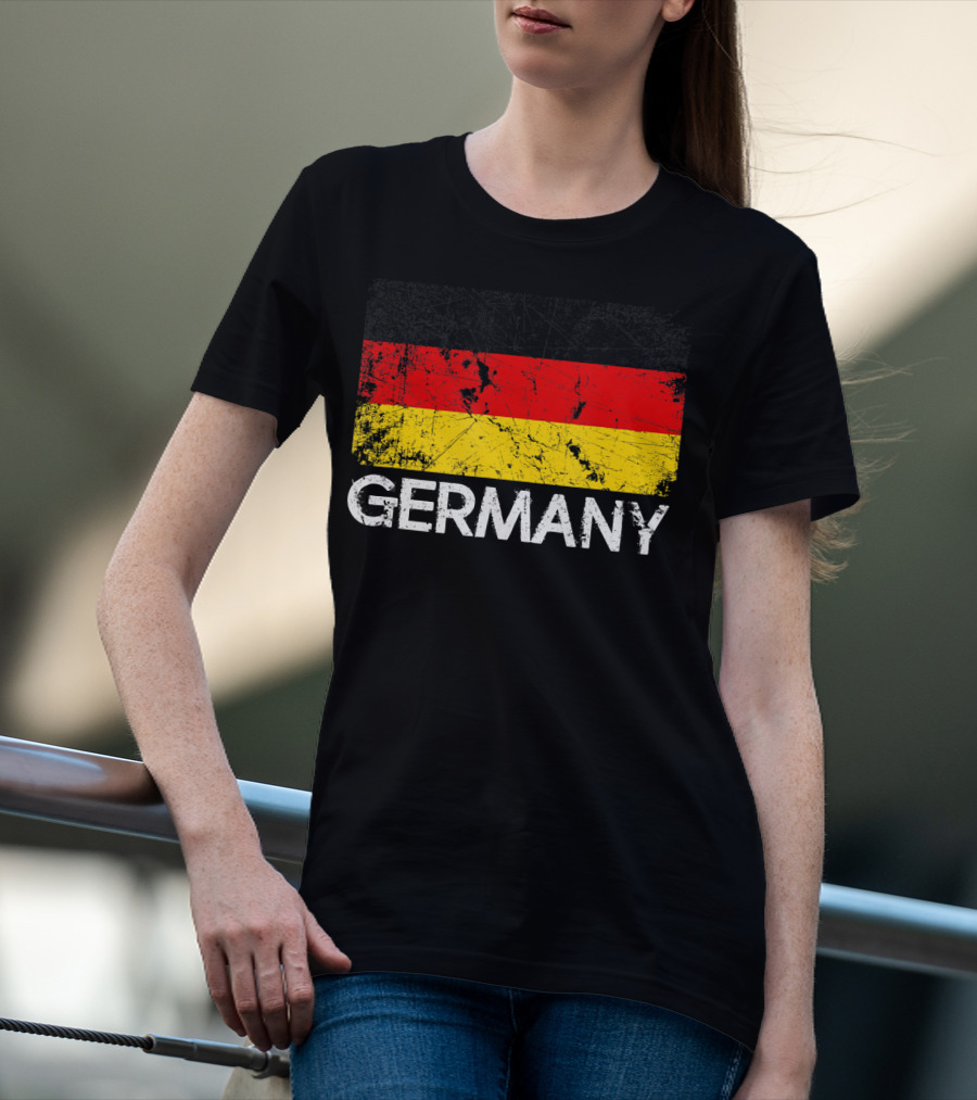 German Flag Vintage Germany Black Red Yellow Classic T-Shirt