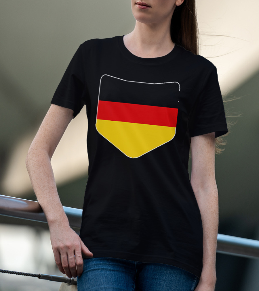 Germany Flag Pocket Print Country Emblem German Colors T-Shirt