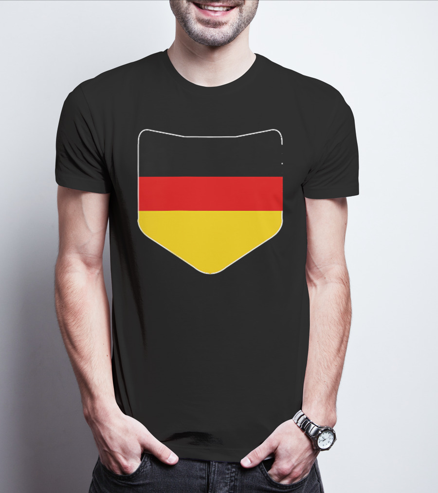 Germany Flag Pocket Print Country Emblem German Colors T-Shirt