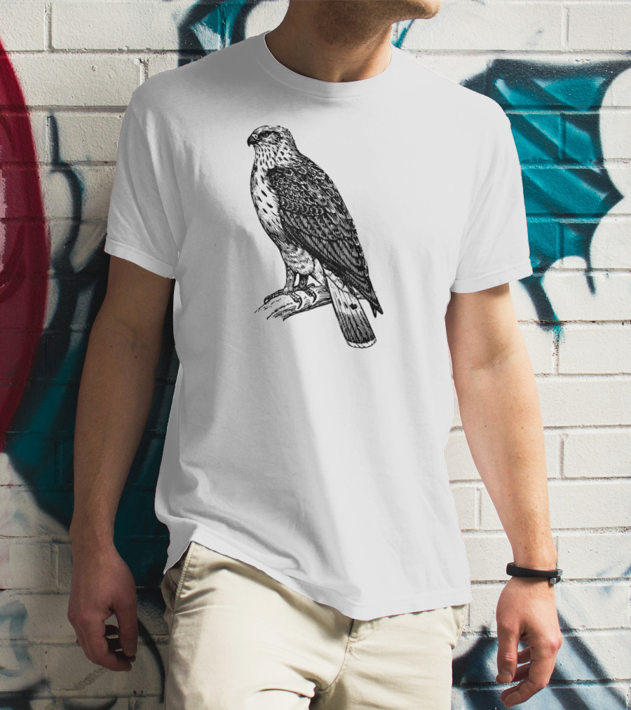 Hawk Ornithology Black Bird T-Shirt