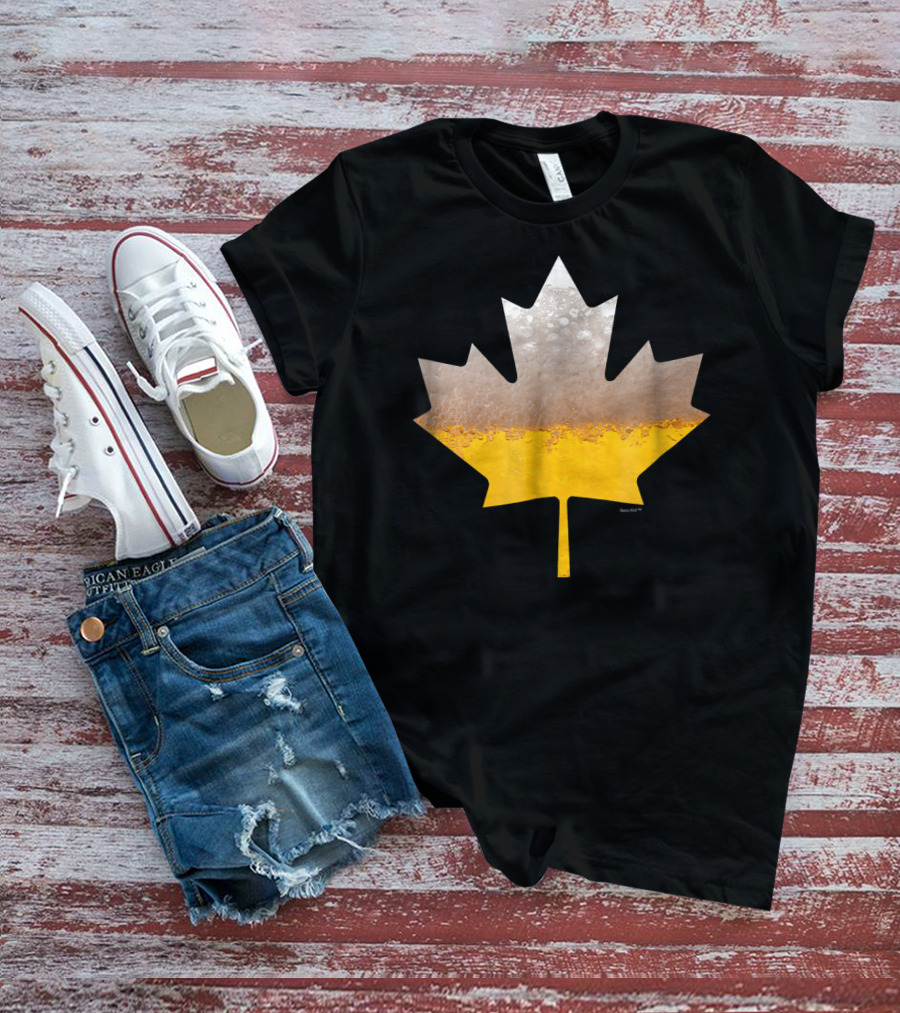 Canada Flag Brewmaster Craft Beer Maple Leaf T-Shirt