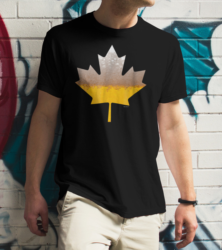 Canada Flag Brewmaster Craft Beer Maple Leaf T-Shirt