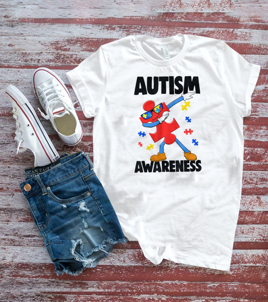 Autism Awareness Puzzle Piece Dance T-Shirt