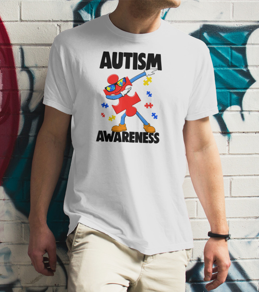 Autism Awareness Puzzle Piece Dance T-Shirt