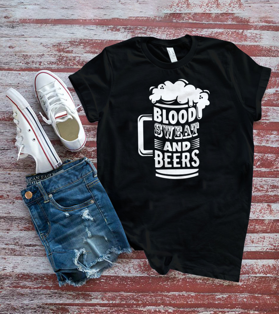 Blood Sweat And Beers Funny Pun Mug T-Shirt