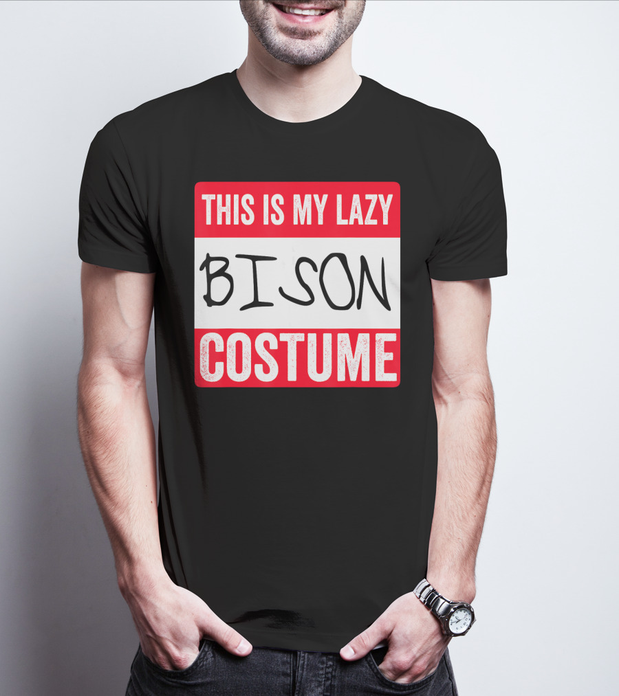 This Is My Lazy Bison Costume T-Shirt