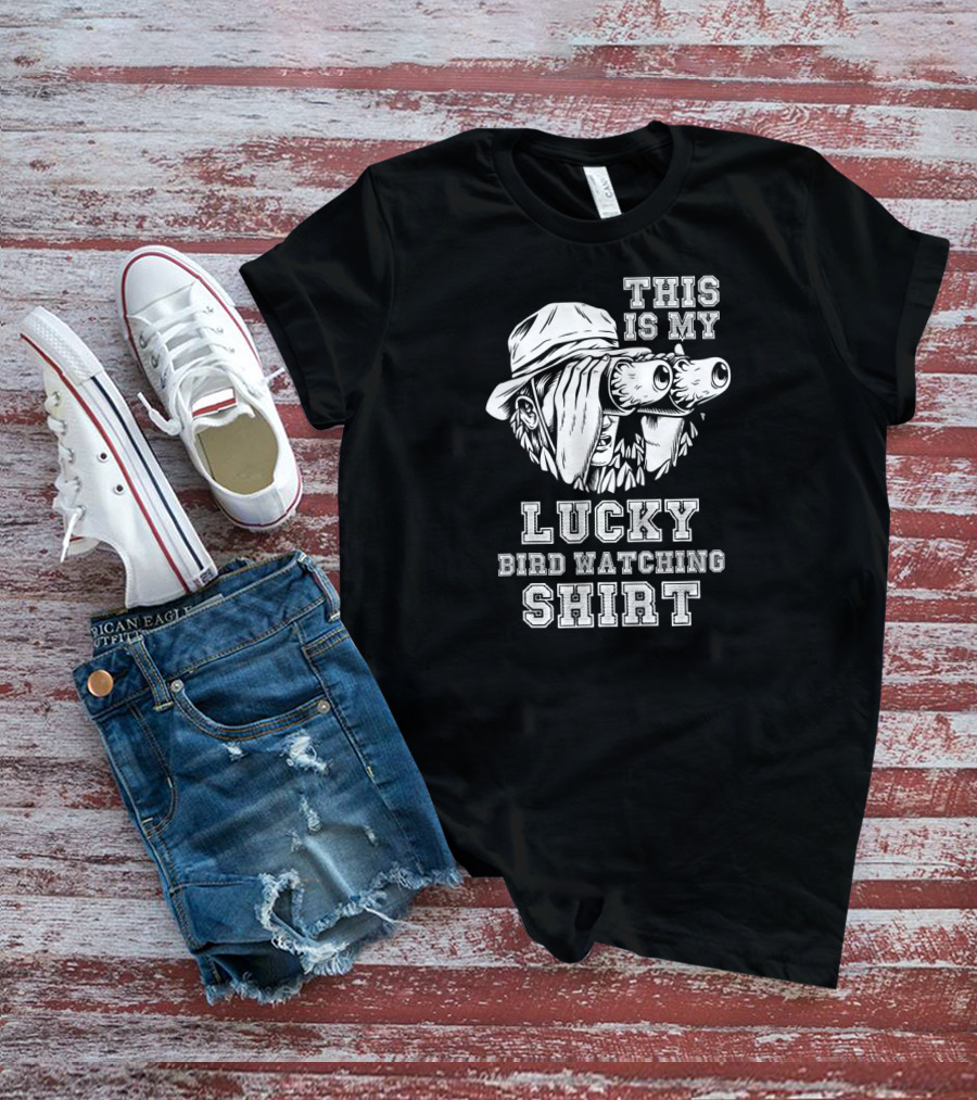 This Is My Lucky Bird Watching T-Shirt