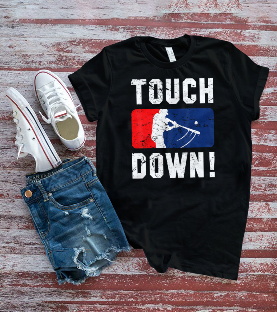 TOUCH DOWN Baseball Parody Iconic Wit T-Shirt