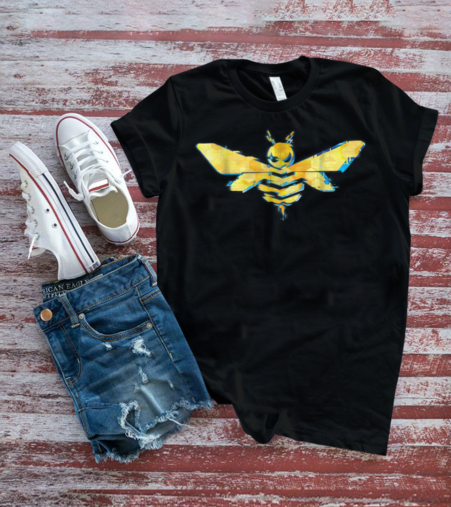 Transformers Bumblebee Movie Hexagon Patterned Bee T-Shirt