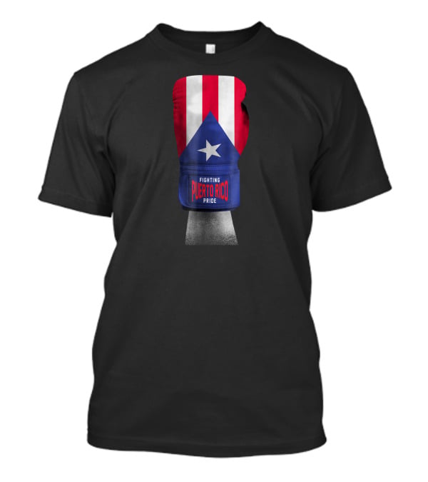 Fighting Puerto Rico Pride Vintage Flag Boxing Gloves T-Shirt