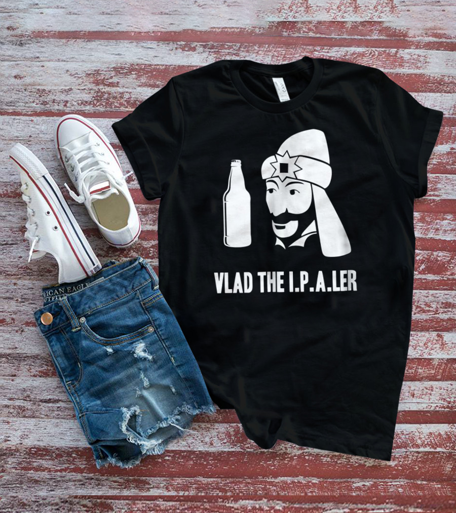 Vlad The I.P.A.er Funny Halloween Dracula Craft Beer Dr T-Shirt
