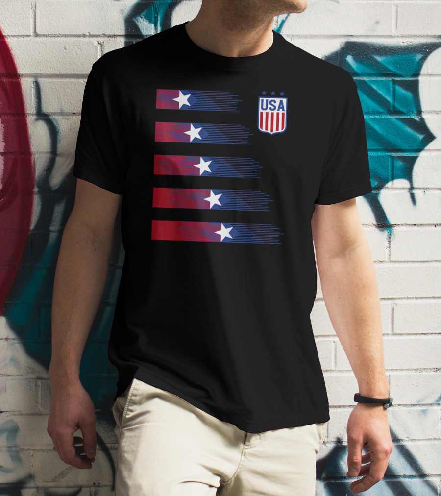 USA Soccer Stars Women Men Kids T-Shirt