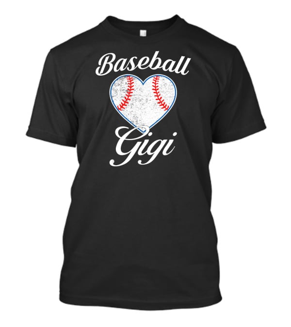 Baseball Gigi Heart Mother's Day Funny Gift T-Shirt