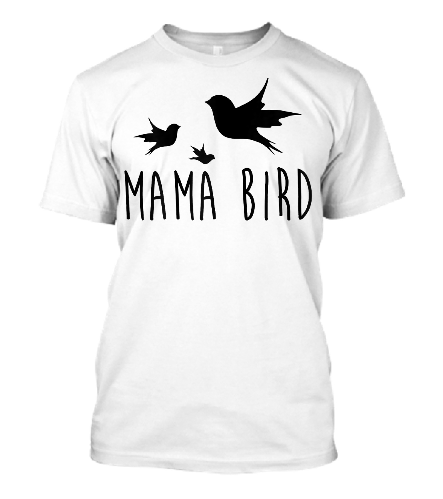 Mama Bird With Flying Baby Birds T-Shirt